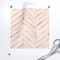 Blush Pink Faux Gold Chevron Herringbone Painted Peach Boho Custom Pre-pasted Wallpaper by Spoonflower Pre-Pasted Wallpaper 2FT Wide